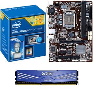 Intel® Pentium® G3240 Dual-Core 3.1GHz CPU/Gigabyte GA-B85M-HD3 mATX MB/4GB DDR3 1600 Adata XPG V1 Memory Bundle